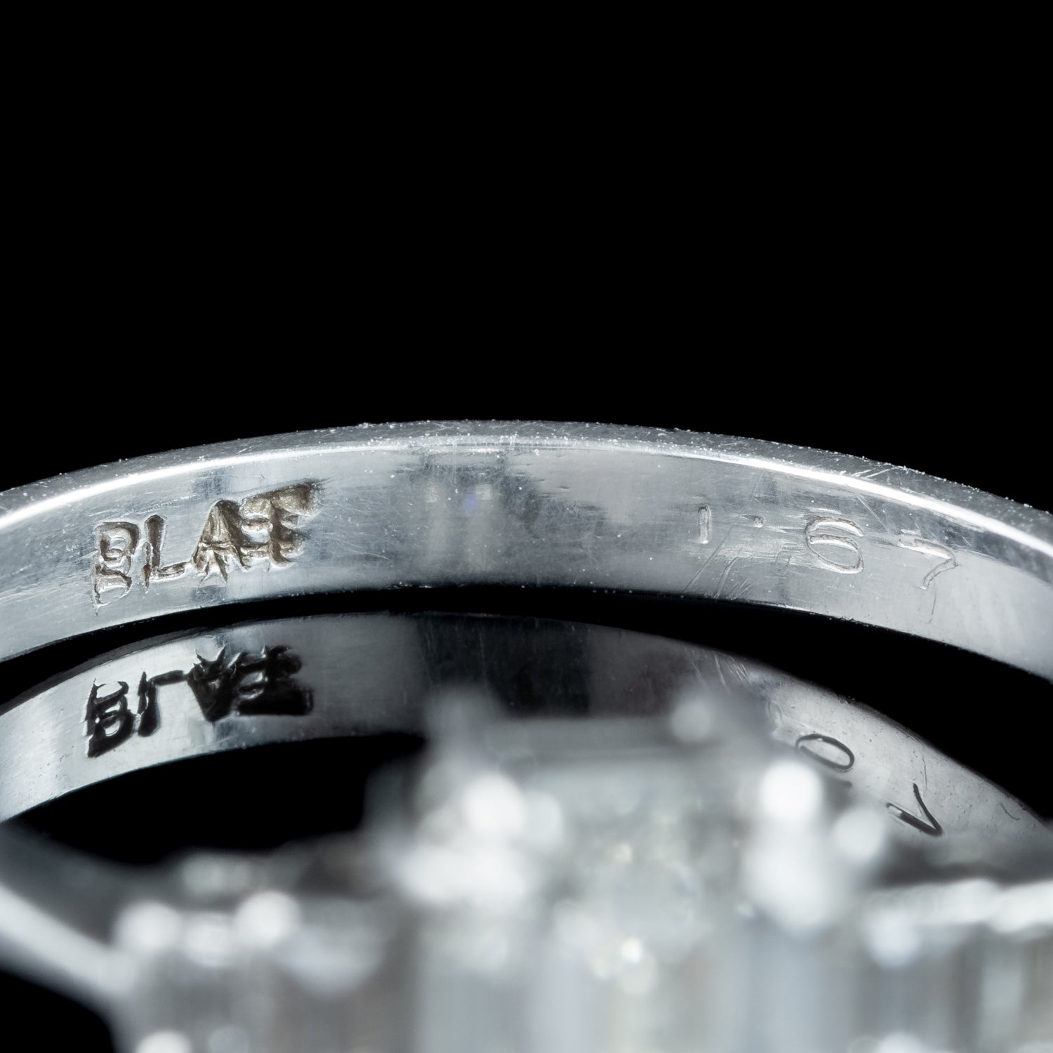 Art Deco Diamond Five Stone Ring 1.67ct Total