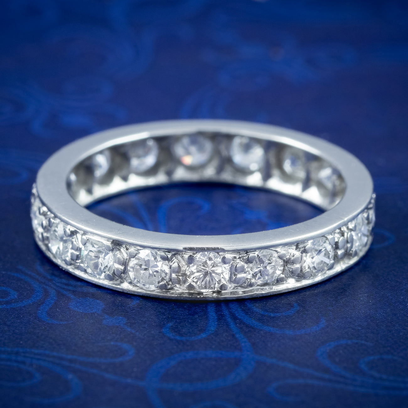 Art Deco Diamond Full Eternity Ring 1.8ct Total Main image