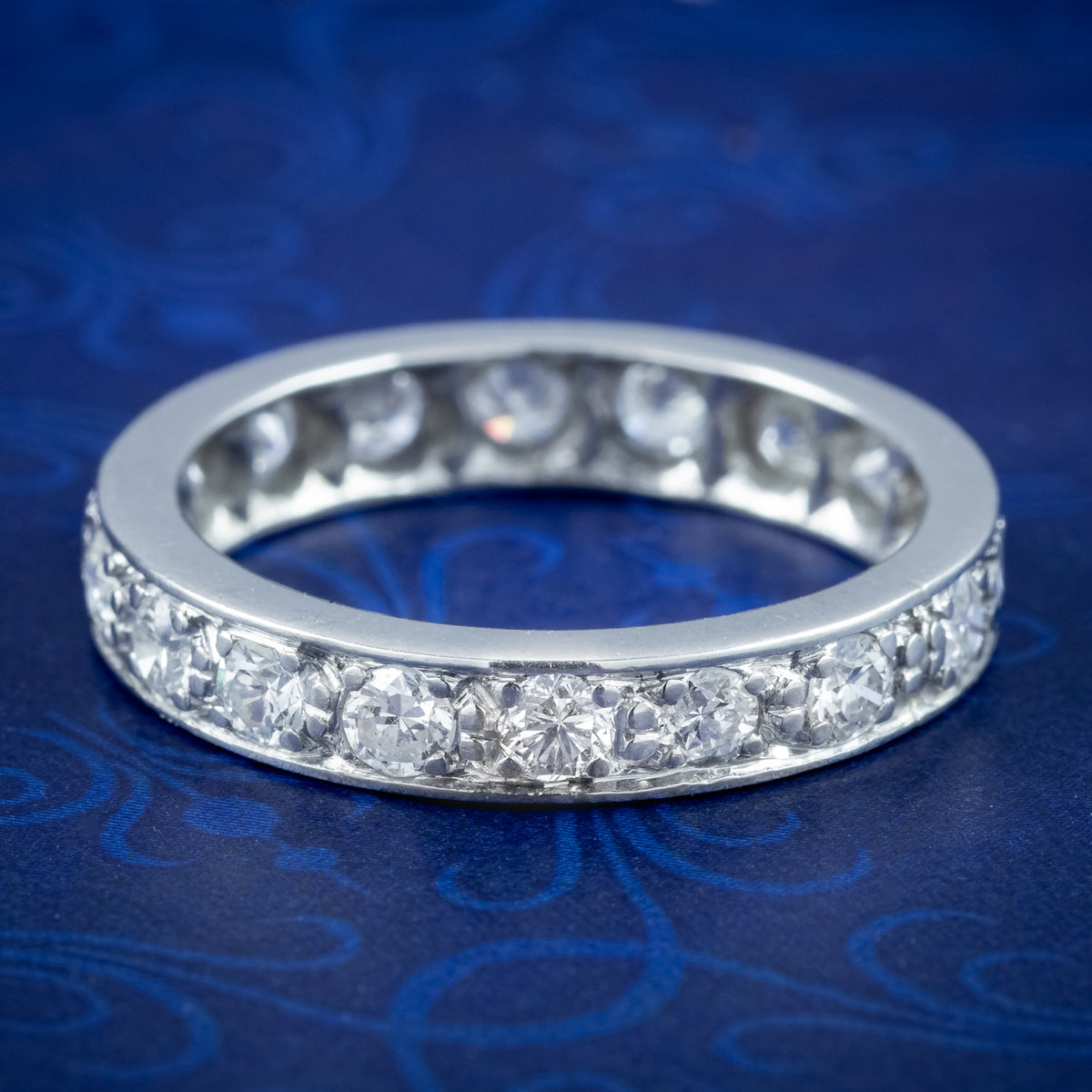 Art Deco Diamond Full Eternity Ring 1.8ct Total