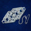 Art Deco Sapphire Diamond Brooch 18ct Gold 