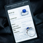 Art Deco Sapphire Diamond Ring 2.32ct Natural Sapphire With Cert
