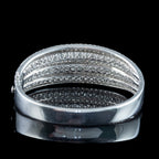 Art Deco Style Diamond Bangle 18ct Gold 9.58ct Total