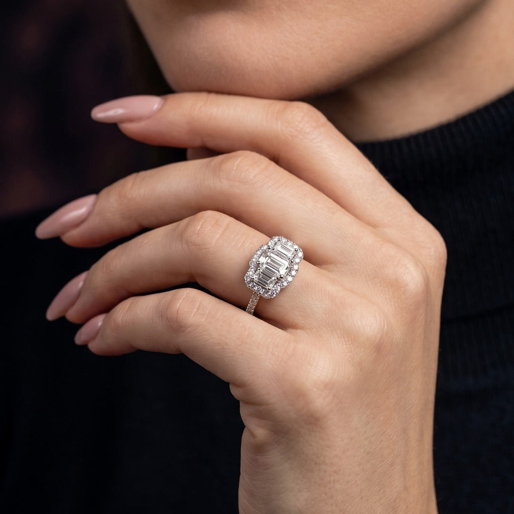 Art-Deco-Style-Diamond-Cluster-Ring-worn