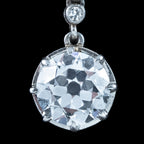 Art Deco Style Lab Grown Diamond Drop Earrings 5.85ct Total