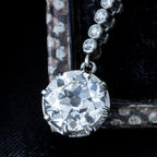 Art Deco Style Lab Grown Diamond Drop Earrings 5.85ct Total