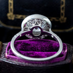Art Deco Style Lab Grown Diamond Ruby Target Ring 2.47ct Diamond