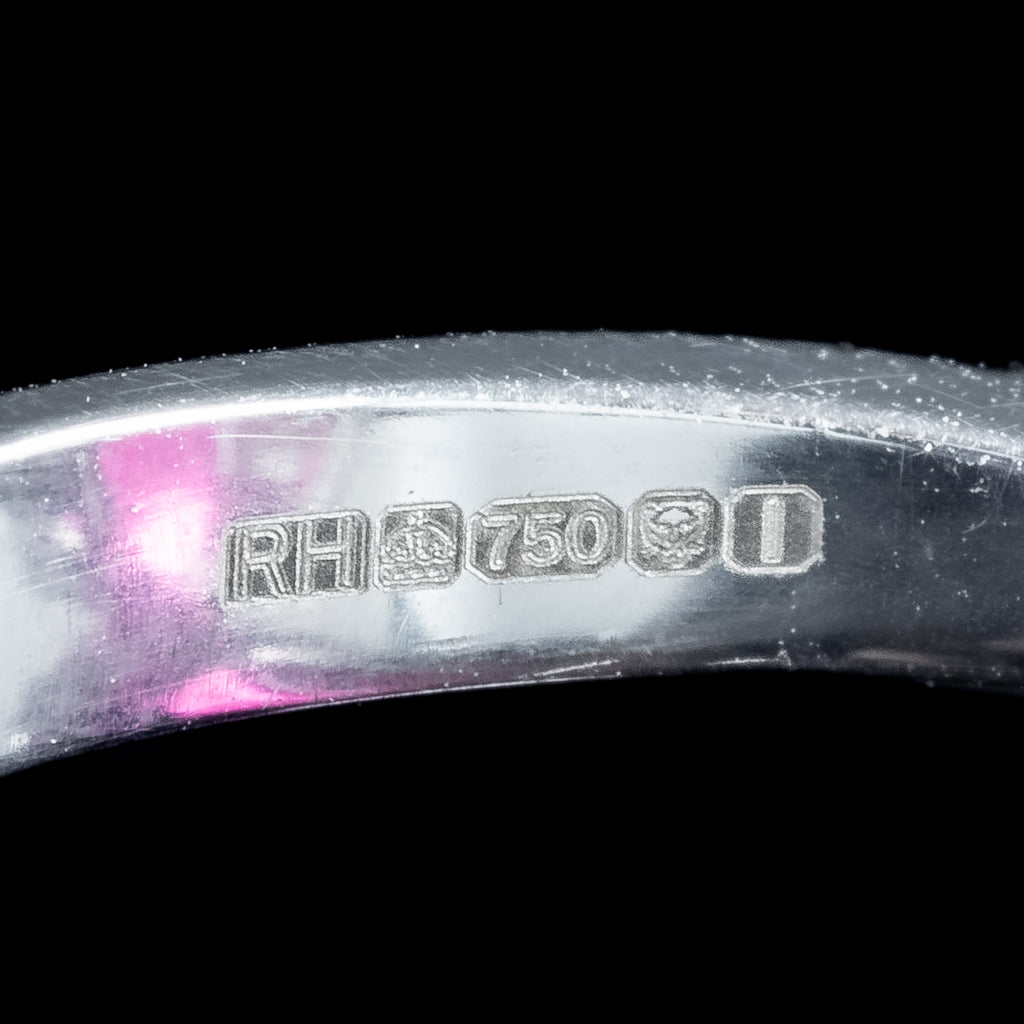 Art Deco Style Pink Tourmaline Diamond Ring 9ct Tourmaline