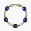 Art Deco Cabochon Amethyst Bracelet 14ct Gold
