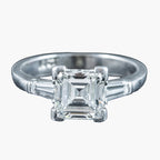 Art Deco Diamond Trilogy Ring 2ct Total
