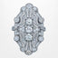 Art Deco Style Diamond Cluster Cocktail Ring 1.53ct Total