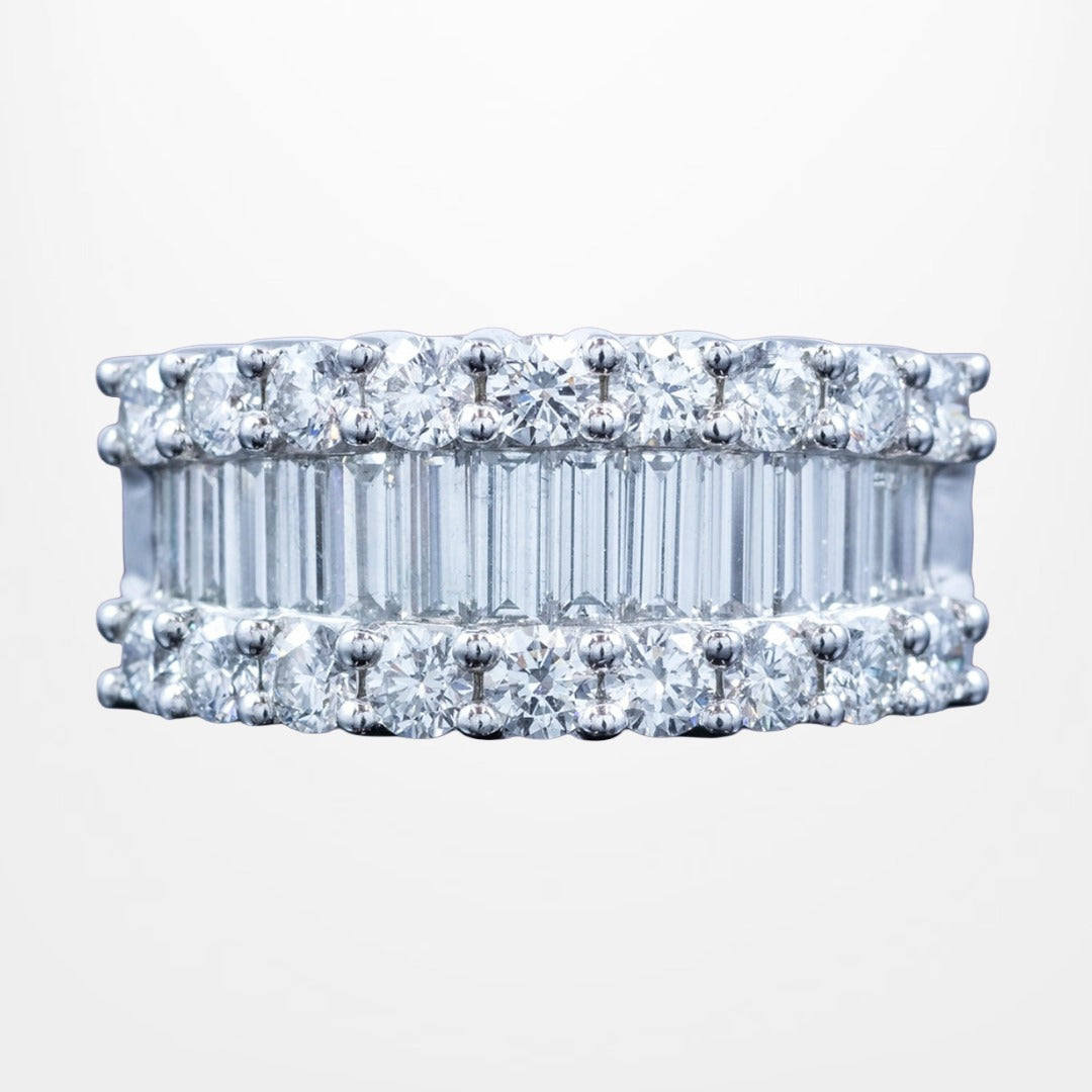 Art Deco Style Diamond Eternity Band Ring 4ct Total Main image
