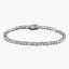 Art Deco Style Diamond Tennis Bracelet 18ct Gold 6.08ct Total