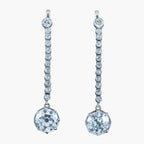 Art Deco Style Lab Grown Diamond Drop Earrings 5.85ct Total