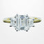Art Deco Style Lab Grown Diamond Trilogy Ring 2.95ct Total With Cert