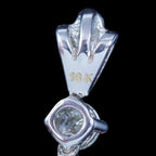 Edwardian Style Black Opal Diamond Pendant 18ct Gold 6.87ct Natural Opal