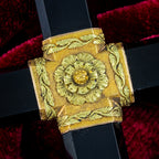 Antique Georgian Cross Pendant Black Onyx 18ct Gold