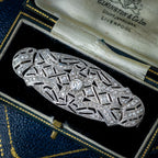 Antique Art Deco Diamond Brooch Platinum 1.9ct Total 