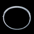 Art Deco Style Diamond Bangle 18ct Gold 8.60ct Total