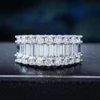 Art Deco Style Diamond Eternity Band Ring 3ct Total