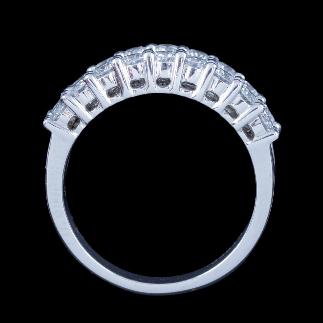 Art Deco Style Diamond Eternity Band Ring 3ct Total
