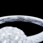 Diamond Halo Cluster Ring 0.98ct Total