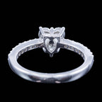 Diamond Heart Cluster Ring 0.76ct Total