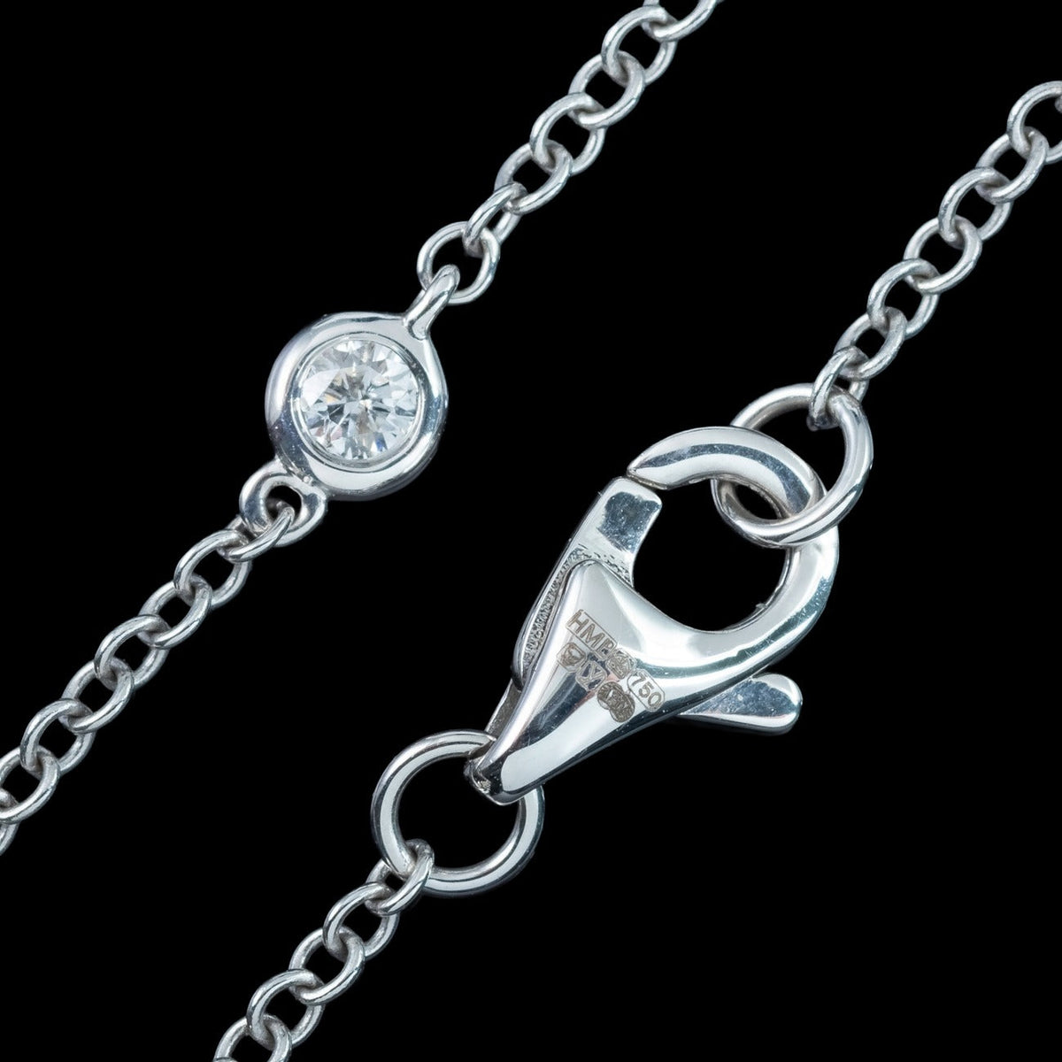 Edwardian Style Diamond Heart Pendant Necklace 18ct Gold 3.95ct Total