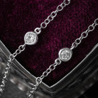 Edwardian Style Diamond Heart Pendant Necklace 18ct Gold 3.95ct Total