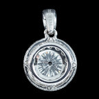 Art Deco Style Diamond Pendant 18ct Gold 1ct Lab Grown Centre