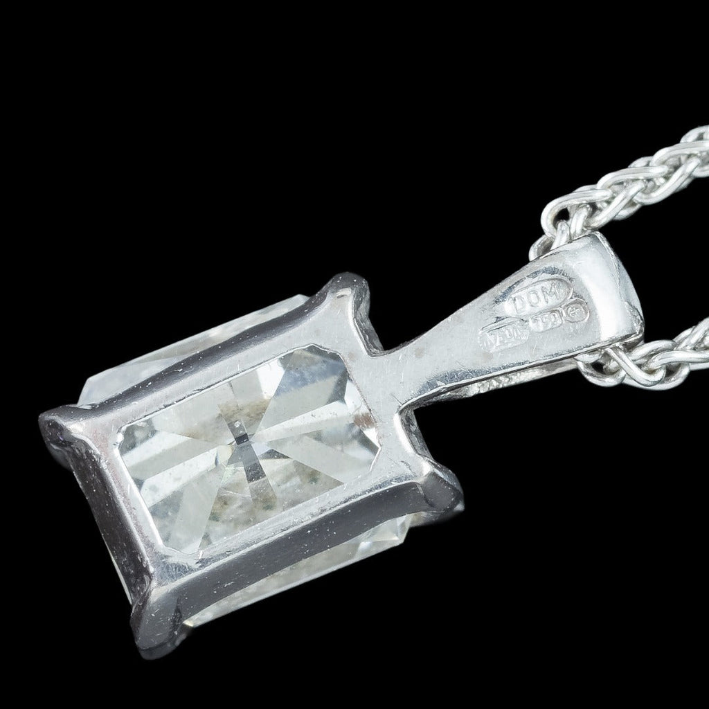Diamond Pendant Necklace 18ct Gold 1ct Union Jack Diamond 
