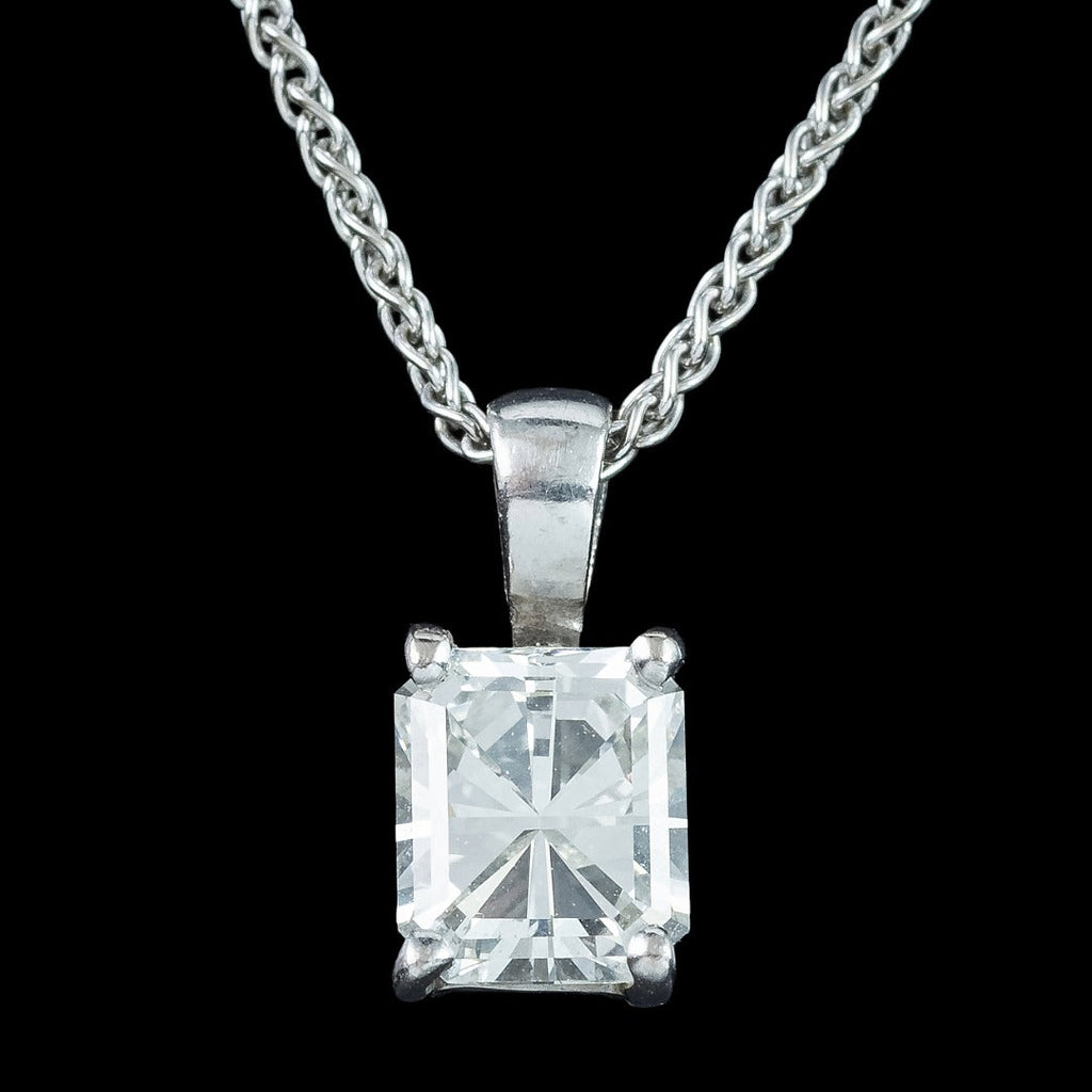 Diamond Pendant Necklace 18ct Gold 1ct Union Jack Diamond 
