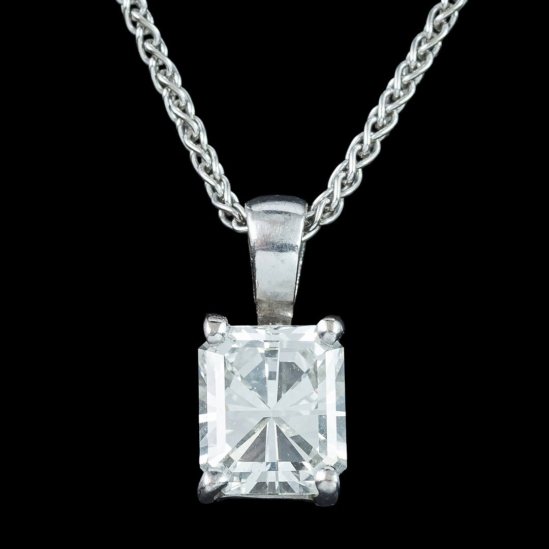 Diamond Pendant Necklace 18ct Gold 1ct Union Jack Diamond 