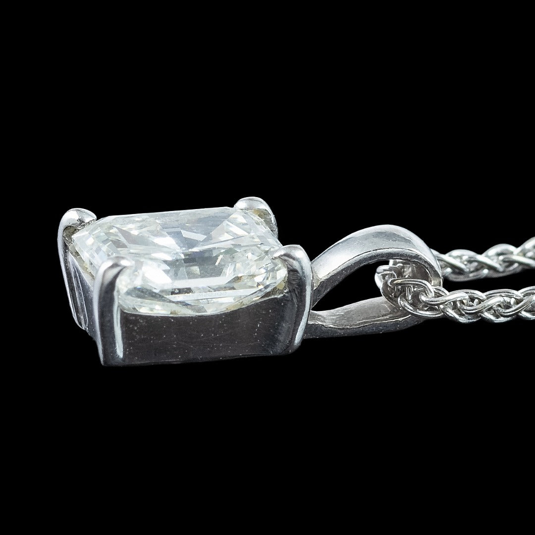 Diamond Pendant Necklace 18ct Gold 1ct Union Jack Diamond 