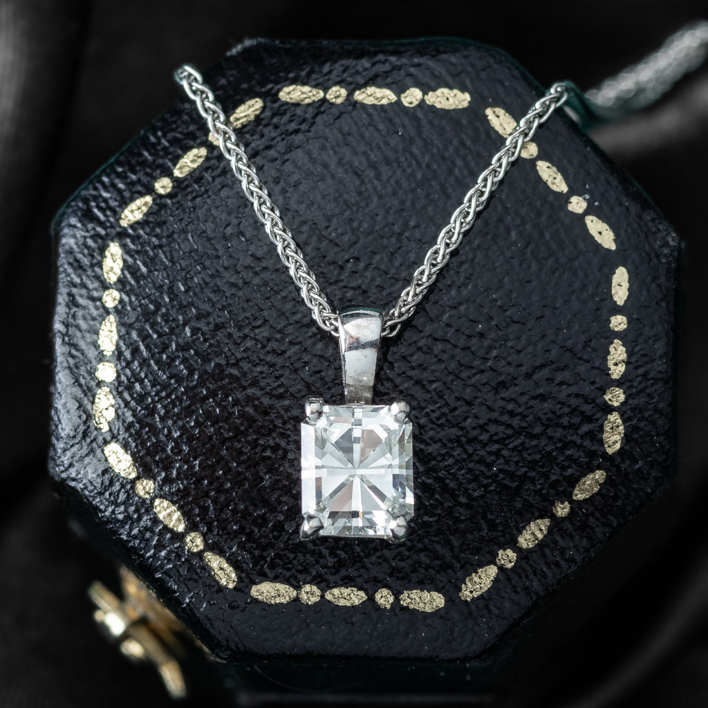 Diamond Pendant Necklace 18ct Gold 1ct Union Jack Diamond 