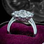 Edwardian Style Diamond Daisy Cluster Ring 2.03ct Total