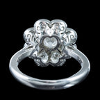 Edwardian Style Diamond Daisy Cluster Ring 2.03ct Total