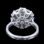 Edwardian Style Diamond Rosette Cluster Ring 2ct Total