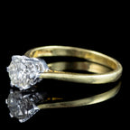 Edwardian Style Diamond Solitaire Ring 0.85ct Diamond