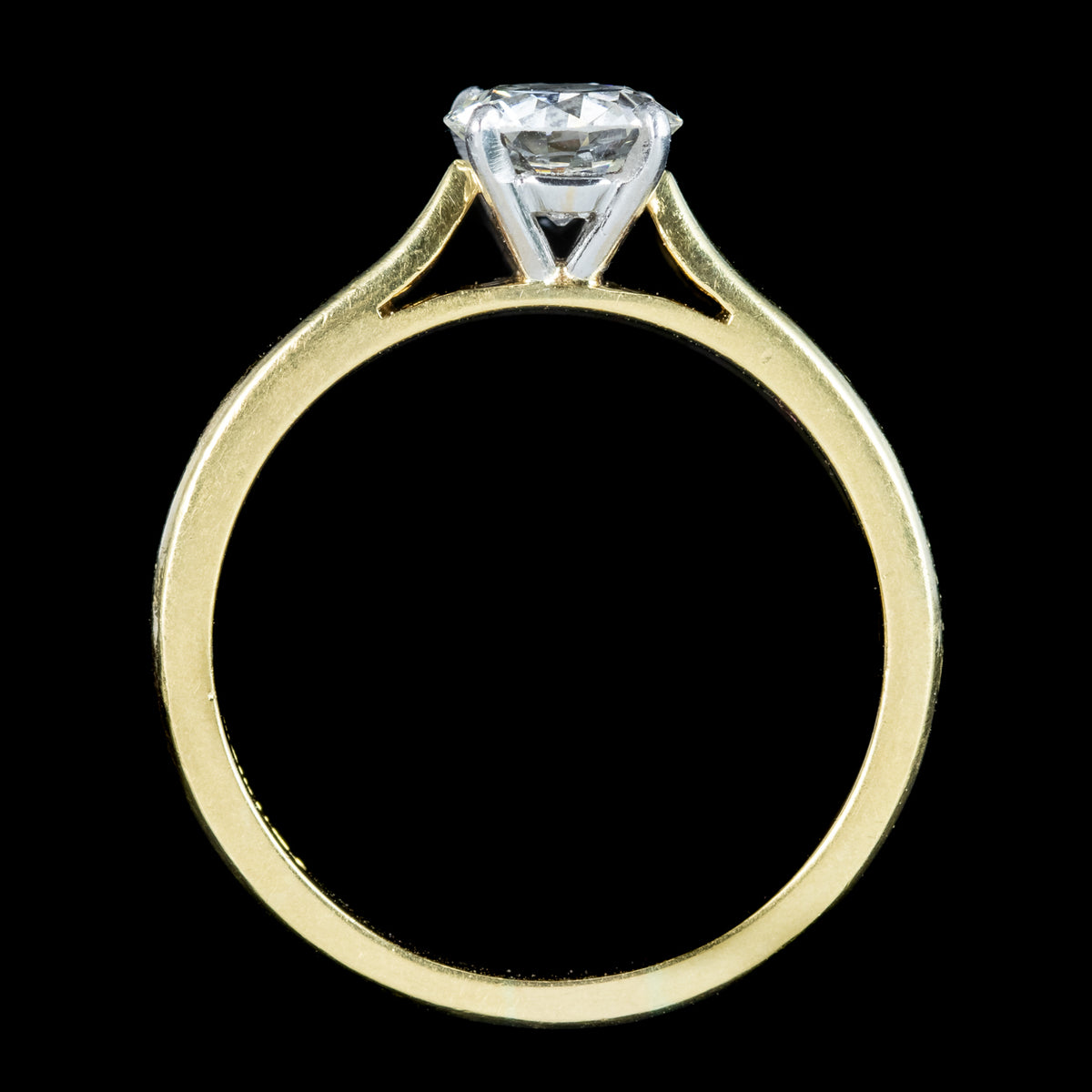 Edwardian Style Diamond Solitaire Ring 1.1ct Diamond