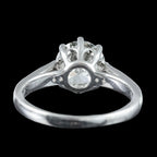 Edwardian Style Diamond Solitaire Ring 1.72ct Diamond With Cert