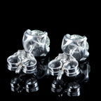 Edwardian Style Diamond Stud Earrings 18ct Gold 1.68ct Total