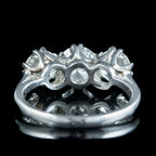 Edwardian Style Diamond Trilogy Ring 2.75ct Diamond With Cert