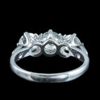 Edwardian Style Diamond Trilogy Ring 1.8ct Total