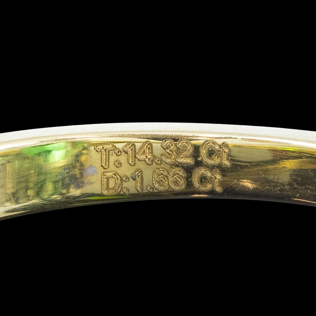 Edwardian Style Green Tourmaline Diamond Cluster Cocktail Ring 14.32ct Centre With Cert