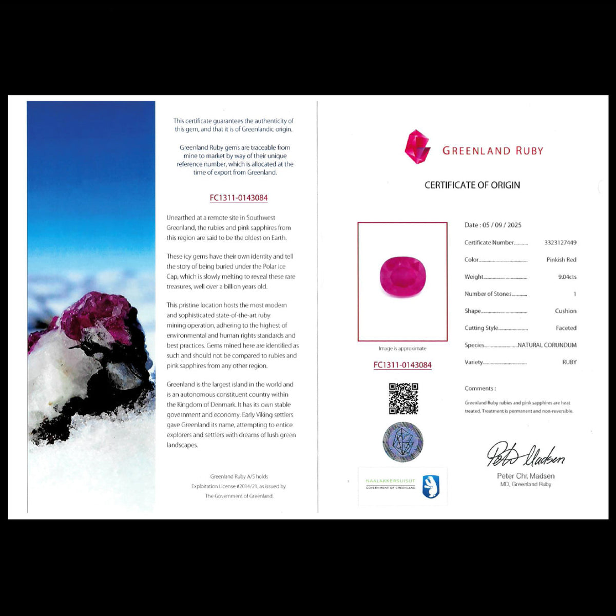 Edwardian Style Ruby Diamond Cluster Ring 9.04ct Greenland Ruby With Cert