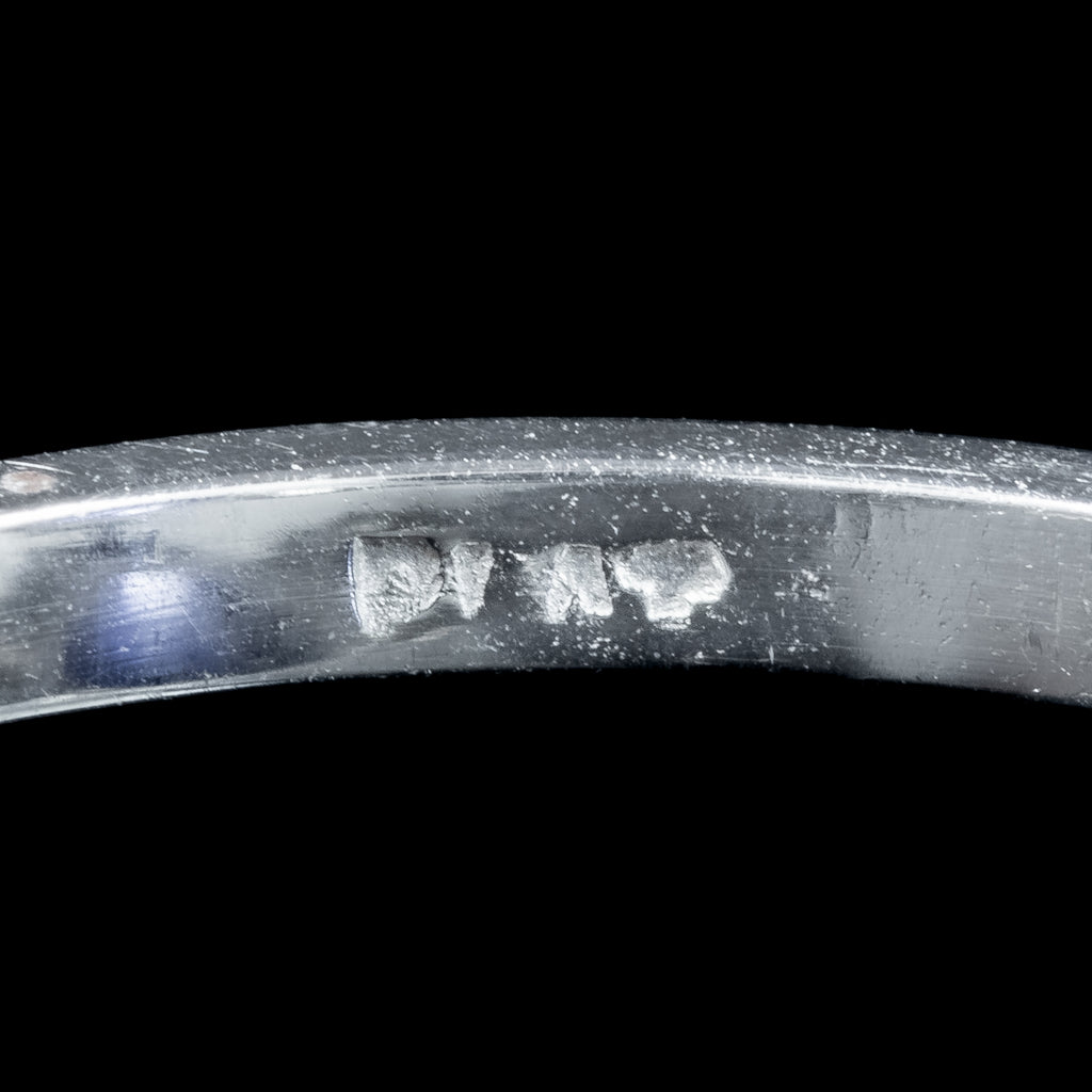 Edwardian Style Sapphire Diamond Trilogy Ring 2.7ct Sapphire 