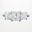 Edwardian Style Diamond Trilogy Ring 4ct Total With Certs