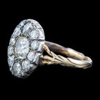 Georgian Style Diamond Cluster Ring 1.5ct Total 