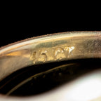 Georgian Style Memento Mori Locket Ring With Diamond Skull 