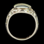 Georgian Style Memento Mori Locket Ring With Diamond Skull 